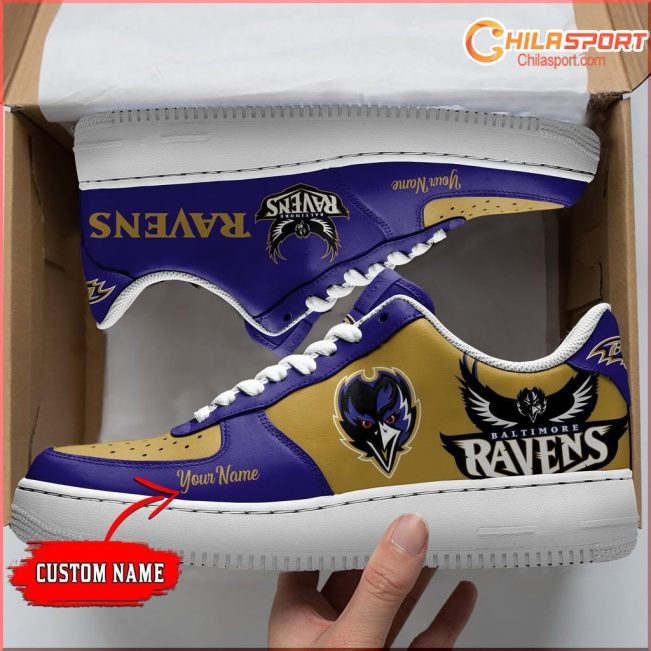 Baltimore Ravens NFL Air Low Top AF1 Sneakers Stylish Comfortable Shoes For Men And Women - soulcals