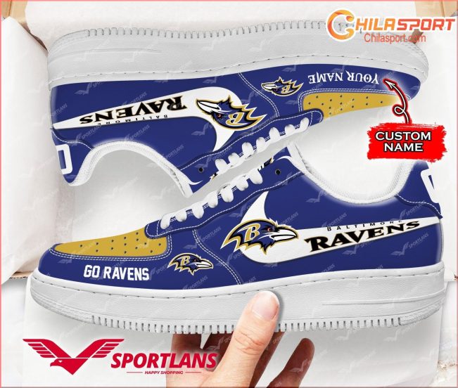 Baltimore Ravens NFL Air Low Top AF1 Sneakers Stylish Fan Shoes For Men and Women - soulcals