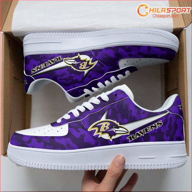 Baltimore Ravens NFL Air Low Top AF1 Sneakers Stylish Footwear Gift Ideas for Fans - soulcals