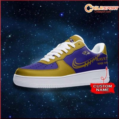 Baltimore Ravens NFL Air Low Top AF1 Sneakers - Stylish Trendy Fan Gear - soulcals