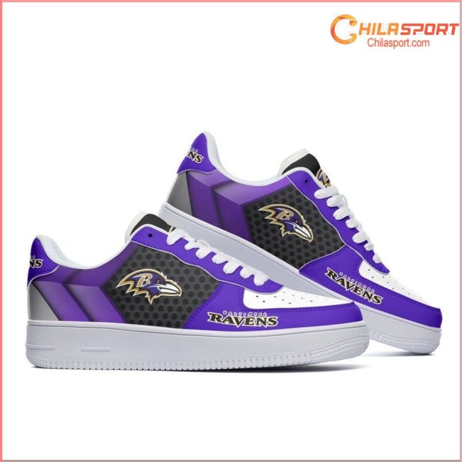 Baltimore Ravens NFL Air Low Top AF1 Sneakers - Stylish Trendy Gift - soulcals