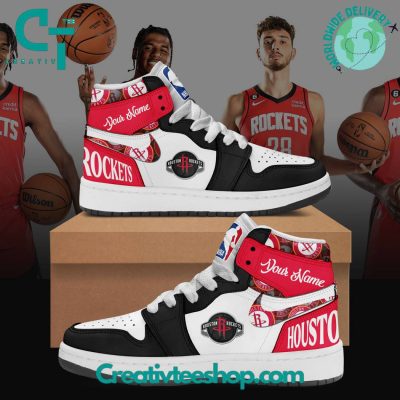 NBA Houston Rockets Air Jordan 1 Sneakers - soulcals.com