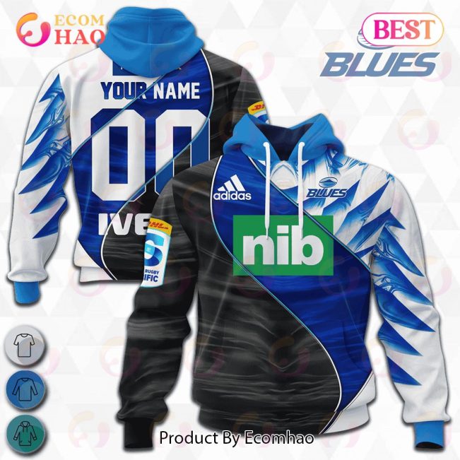 Blues Super Rugby Mix Jerseys 2023 Personalized 3D Hoodie -soulcals