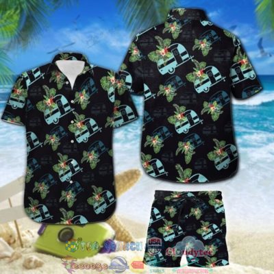 Camping Rv Caravan Hawaiian Shirt And Shorts - Hot Sale 2025