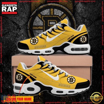 NHL Boston Bruins Run together, share together Custom name Air Max Plus Shoes Running Sneakers - soulcals NHL Boston Bruins Run together, share together Custom name Air Max Plus Shoes Running Sneakers - soulcals
