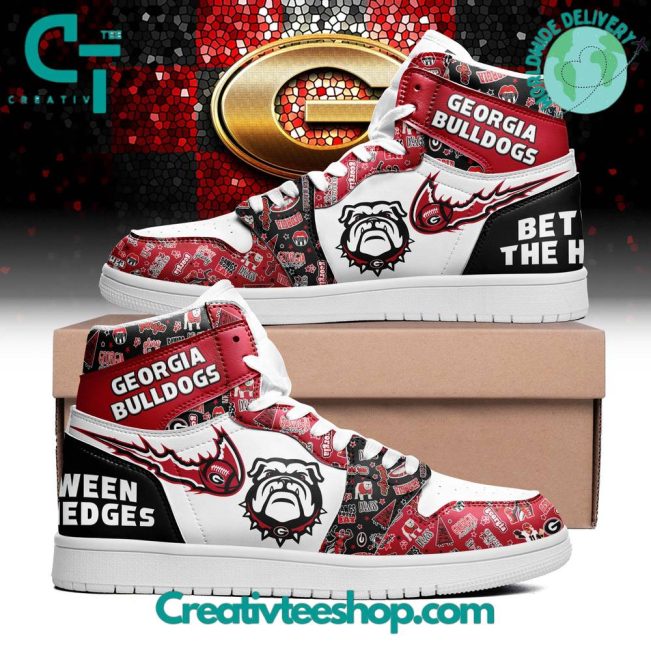 Georgia Bulldogs Between The Hedges Air Jordan 1 Sneaker - soulcals.com