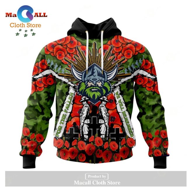 Canberra Raiders - Specialized 2023 Anzac Jersey Concepts Hoodie Sweatshirt 3D LIMITED EDITION -soulcals