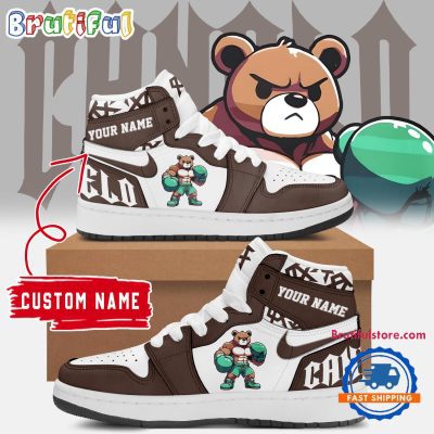 Canelo Alvarez Shoes, Canelo Bear Air Jordan 1 Hightop Shoes