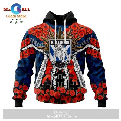 Canterbury-Bankstown Bulldogs - Specialized 2023 Anzac Jersey Concepts Hoodie Sweatshirt 3D LIMITED EDITION -soulcals