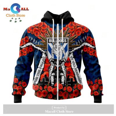 Canterbury-Bankstown Bulldogs - Specialized 2023 Anzac Jersey Concepts Hoodie Sweatshirt 3D LIMITED EDITION -soulcals