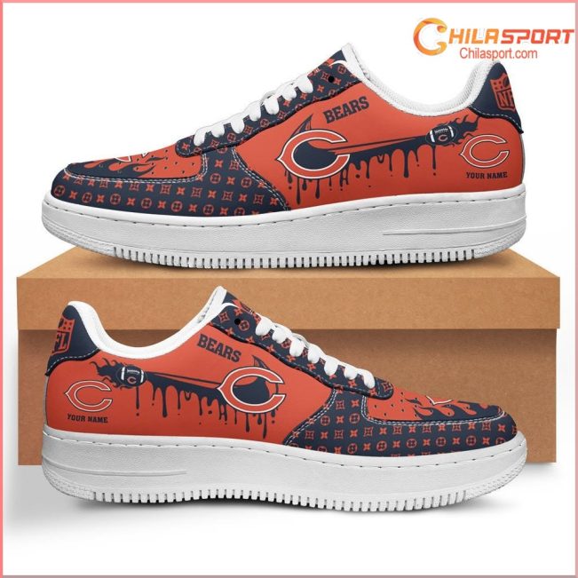 Chicago Bears NFL Air Low Top AF1 Sneakers Shoes Stylish Comfort For Men and Women - soulcals