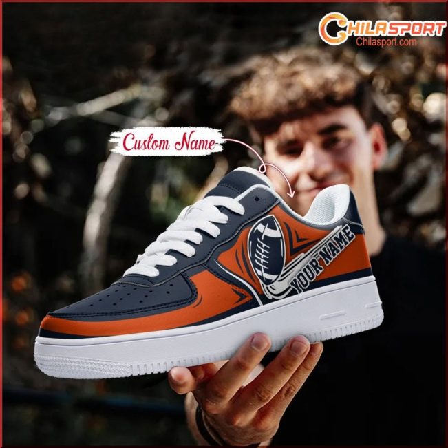 Chicago Bears NFL Air Low Top AF1 Sneakers Stylish Trendy Gift Footwear - soulcals