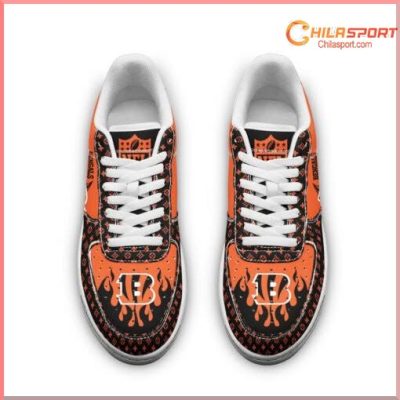 Cincinnati Bengals NFL Air Low Top AF1 Sneakers Official Shop Stylish Comfort Footwear For Men And W - soulcals