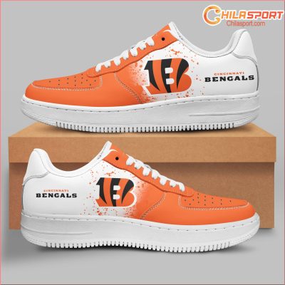 Cincinnati Bengals NFL Air Low Top AF1 Sneakers Shoes Stylish Gift Ideas For Fans - soulcals