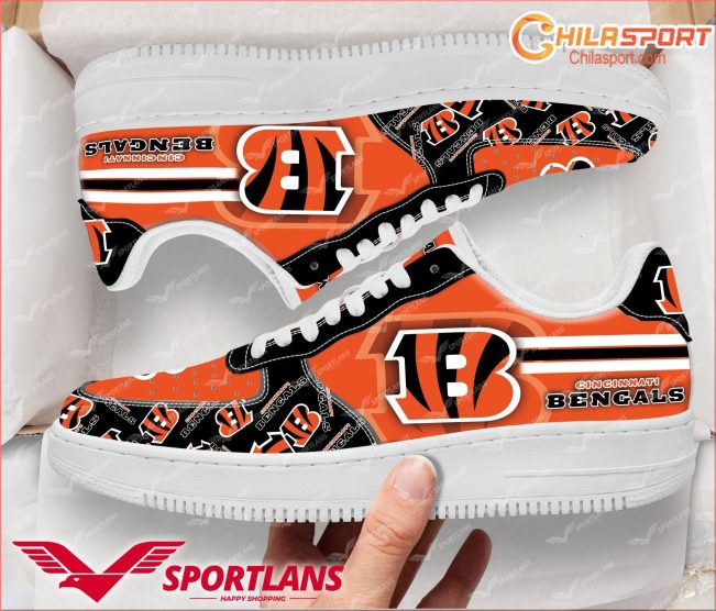 Cincinnati Bengals NFL Air Low Top AF1 Sneakers Stylish Football Shoes for Fans - soulcals