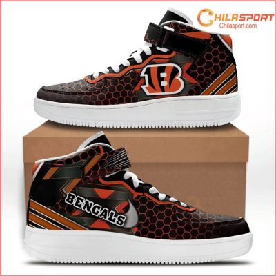 Cincinnati Bengals NFL Air Low Top AF1 Sneakers Stylish Footwear Gift for Fans - soulcals