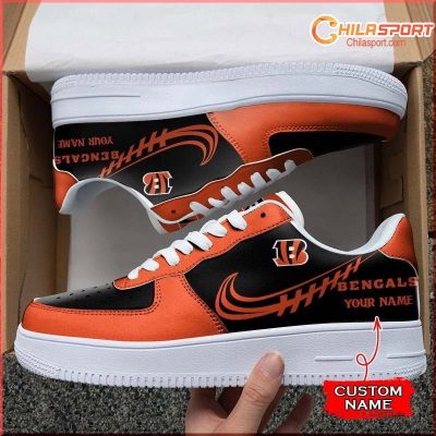 Cincinnati Bengals NFL Air Low Top AF1 Sneakers - Stylish Gift - soulcals