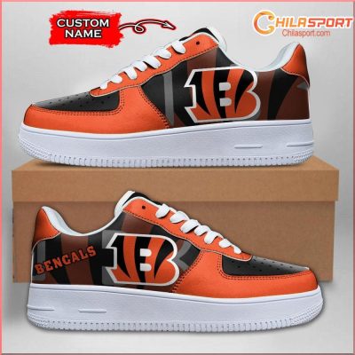 Cincinnati Bengals NFL Air Low Top AF1 Sneakers - Stylish Trendy Gift - soulcals