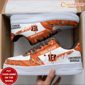 Cincinnati Bengals Personalized AF1 Custom Stylish Shoes Fan - soulcals