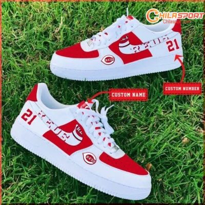 Cincinnati Reds MLB Air Low Top AF1 Sneakers Stylish Fan Shoes for Men and Women - soulcals