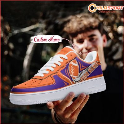 Clemson Tigers NCAA Air Low Top AF1 Sneakers Shoes Stylish Footwear Gifts for Fans - soulcals
