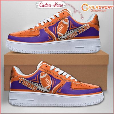 Clemson Tigers NCAA Air Low Top AF1 Sneakers Shoes Stylish Footwear Gifts for Fans - soulcals