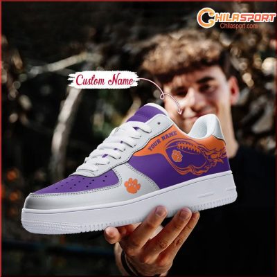 Clemson Tigers NCAA Air Low Top AF1 Sneakers Stylish Comfortable Shoes For Men And Women - soulcals