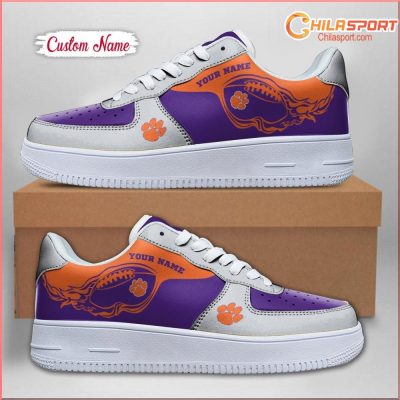 Clemson Tigers NCAA Air Low Top AF1 Sneakers Stylish Comfortable Shoes For Men And Women - soulcals