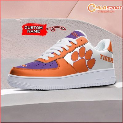 Clemson Tigers NCAA Air Low Top AF1 Sneakers Stylish Fan Shoes for Men and Women - soulcals