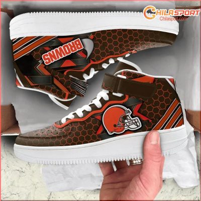 Cleveland Browns NFL Air Low Top AF1 Sneakers Stylish Footwear Gift Ideas for Fans - soulcals