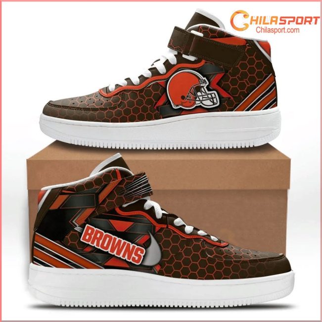 Cleveland Browns NFL Air Low Top AF1 Sneakers Stylish Trendy Gift - soulcals