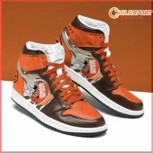 Cleveland Browns NFL AJ1 High Top Sneakers Shoes for Men and Women Stylish Fan Gear - soulcals