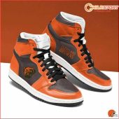 Cleveland Browns NFL AJ1 High Top Sneakers Stylish Shoes for Men and Women Football Fans - soulcals