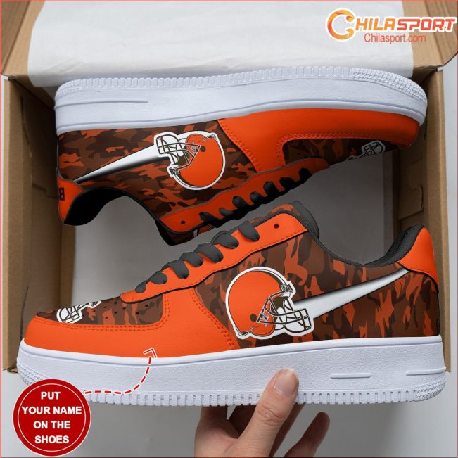 Cleveland Browns Personalized Air Force One Stylish Sneaker - soulcals