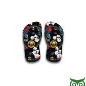 Cop004m7 136 Guns N Roses Flowers Black Flip Flops And Combo Hawaiian Shirt Shorts.jpg - demo10