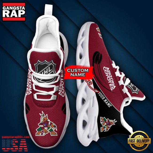 NHL Custom Name Arizona Coyotes Sport Max Soul Shoes - soulcals