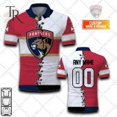 Customized Nhl Florida Panthers Mix Jersey Style Polo Shirt Unique And Sober - demo10