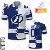 Customized Nhl Tampa Bay Lightning Mix Jersey Style Polo Shirt You Look Lazy - demo10