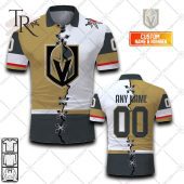 Customized Nhl Vegas Golden Knights Mix Jersey Style Polo Shirt Selfie Expert - demo10