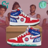 NBA Detroit Pistons Air Jordan 1 Sneakers - soulcals.com