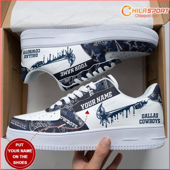 Dallas Cowboys NFL Air Low Top AF1 Sneakers Shoes Official Store Stylish Football Fan Gear - soulcals