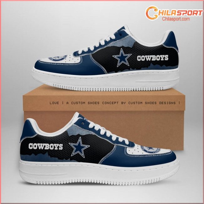 Dallas Cowboys NFL Air Low Top AF1 Sneakers Shoes Stylish Sports Footwear For Men And Women - soulcals
