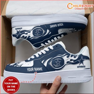 Dallas Cowboys NFL Air Low Top AF1 Sneakers Shoes Ultimate Fan Footwear Stylish Comfort - soulcals