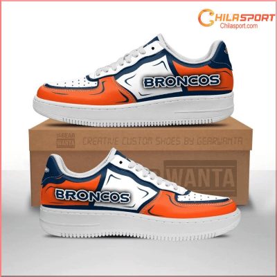 Denver Broncos Air Low Top AF1 Sneakers - Stylish Trendy Fan Gear - soulcals
