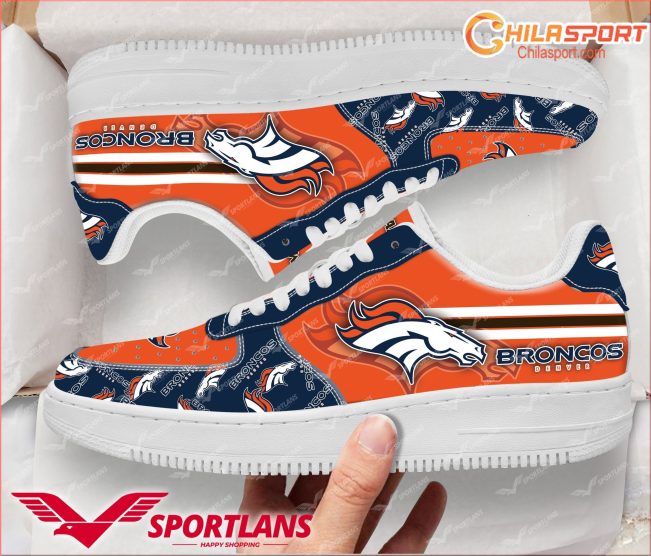 Denver Broncos Air Low Top AF1 Sneakers - Stylish Trendy Gift - soulcals