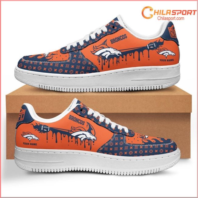 Denver Broncos NFL Air Low Top AF1 Sneakers Stylish Comfortable Shoes for Men and Women - soulcals