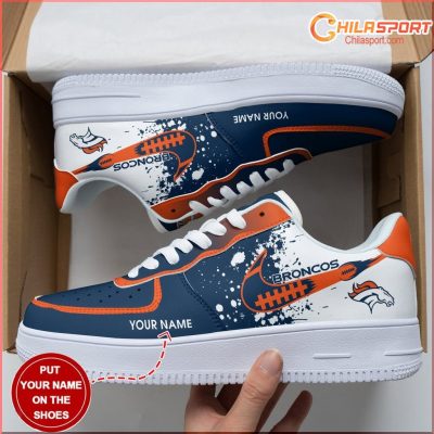 Denver Broncos NFL Air Low Top AF1 Sneakers Stylish Footwear Gift Ideas for Men and Women - soulcals