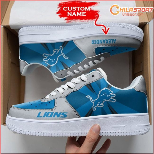 Detroit Lions Air Low Top AF1 Sneakers Stylish Trendy Shoes Sale - soulcals