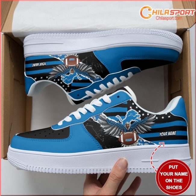 Detroit Lions NFL Air Low Top AF1 Sneakers Shoes Perfect Gift for Stylish Fans Apparel - soulcals
