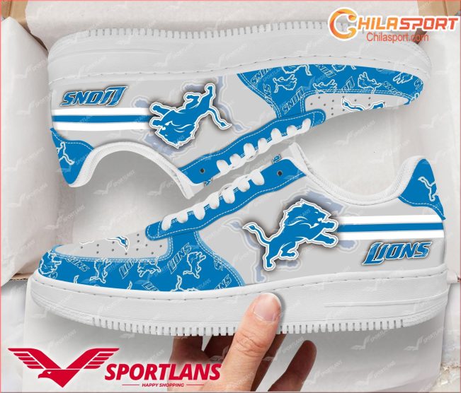 Detroit Lions NFL Air Low Top AF1 Sneakers Shoes Stylish Footwear For Men And Women - soulcals